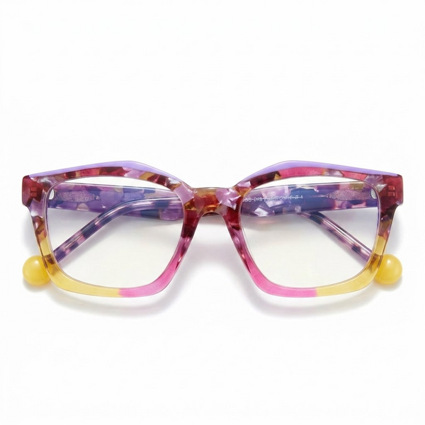 Frames de Ojo Óptico Retro Acetato – Cambio de Color Unisex