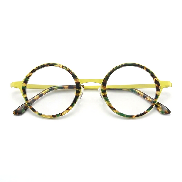 Runde optische Titanbrille