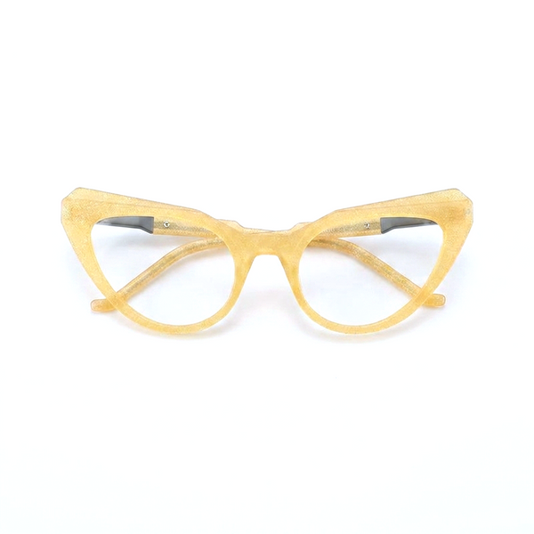 Montature per occhiali da vista da vista in acetato Cat Eye multicolore