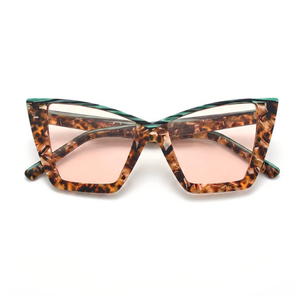 Cat Eye Polarized Sunglasses – UV400 Acetate Frame