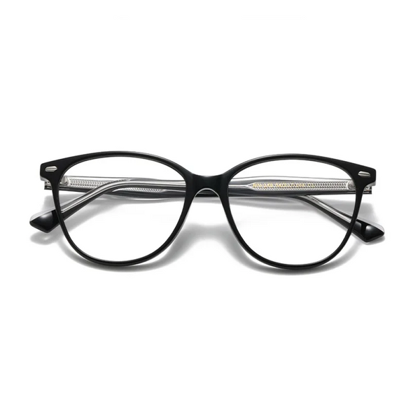Occhiali da festa aziendali con montature cat-eye rettangolari e rotonde vintage e artistiche, occhiali da vista trendy e alla moda.