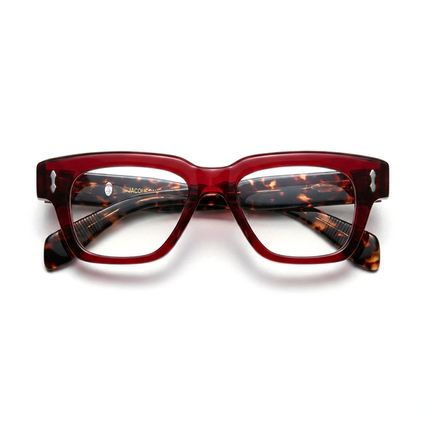 Optischer Brillenrahmen aus quadratischem Acetat im Retro-Stil