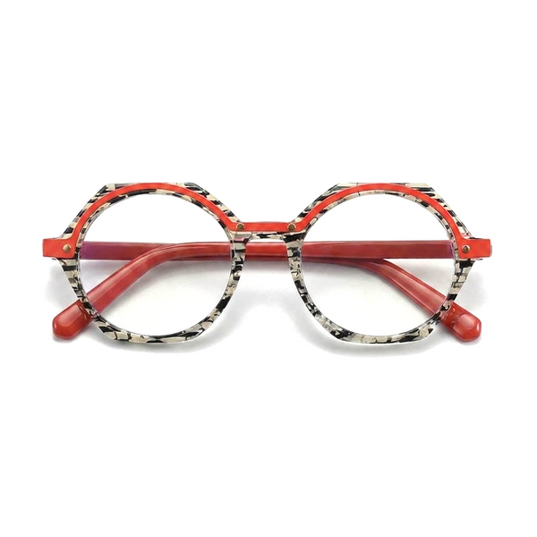 Retro-polygonale optische Rahmen aus Acetat