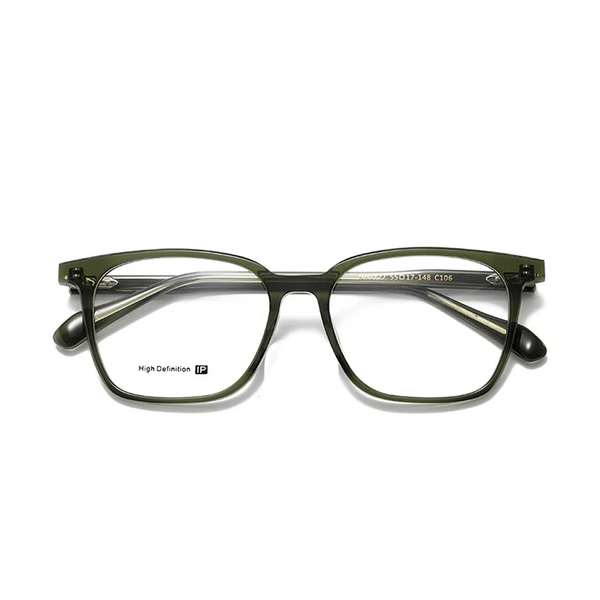 Frames ópticos de acetato cuadrado Retro – Unisex Ligero Ojo