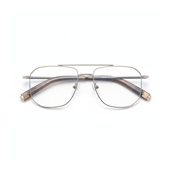 Titanium Retro Double Beam Eyeglasses - Anti Blue Light