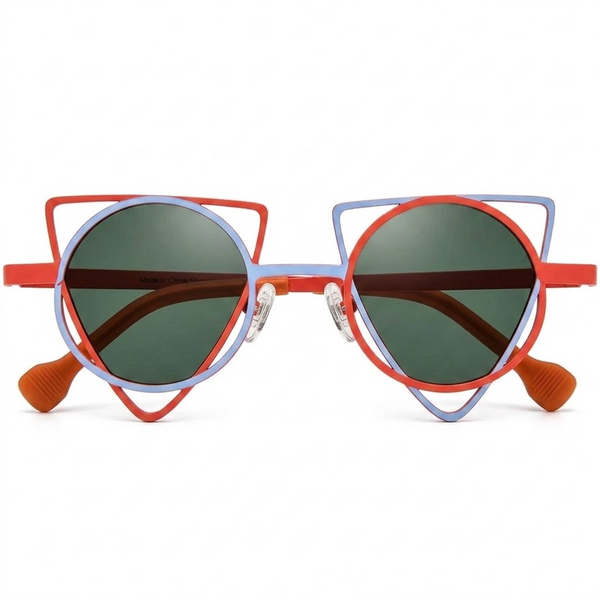 Women's Titanium Polarized Cat-Eye Sunglasses
