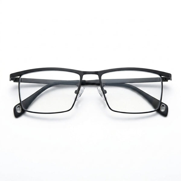 Titanium Square Optical Frames – Unisex Lightweight Prescription Eyeglasses
