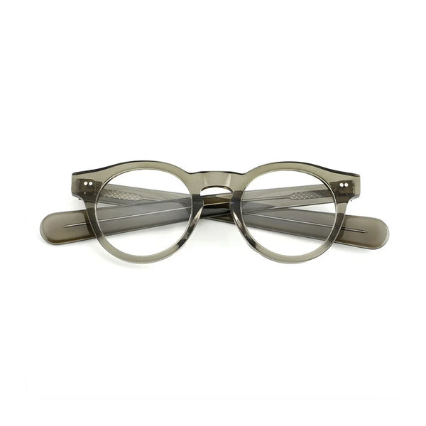 Montature per occhiali retrò rotonde in acetato - Occhiali da vista ottici unisex