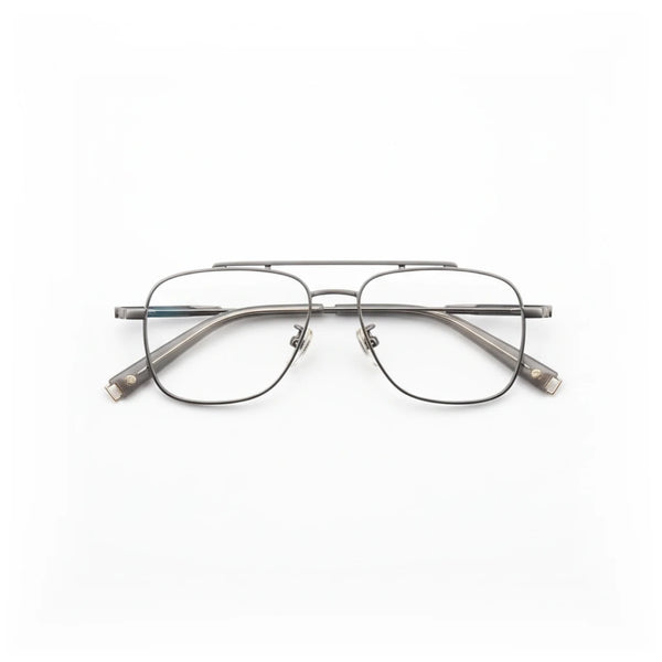 Monture optique à double pont en titane - Lunettes de vue rétro