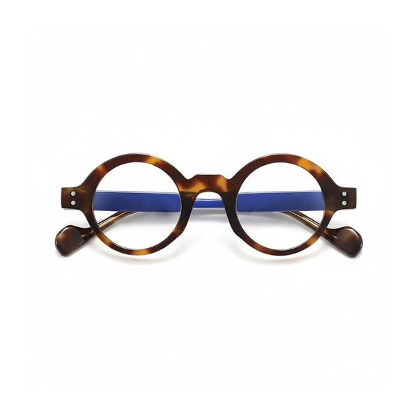 Monture de Lunettes Rondes Rétro en Acétate - Lunettes de Vue Optiques Unisexes