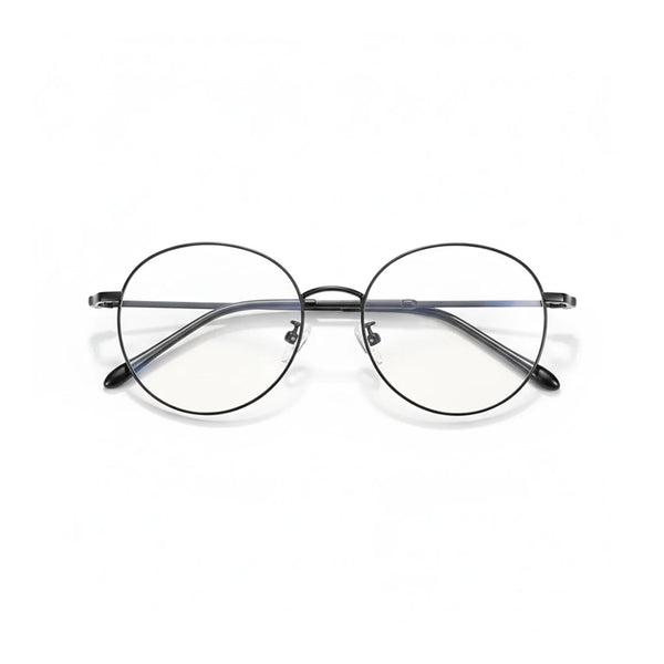 Montures rondes rétro ultra-légères en alliage - Lunettes optiques de vue unisexes
