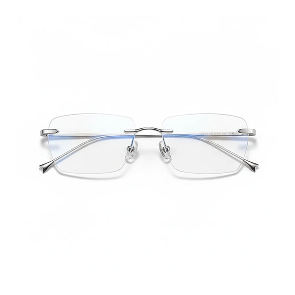 Pure Titanium Frameless Eyeglasses - Ultra Light Polygonal Optical Frames