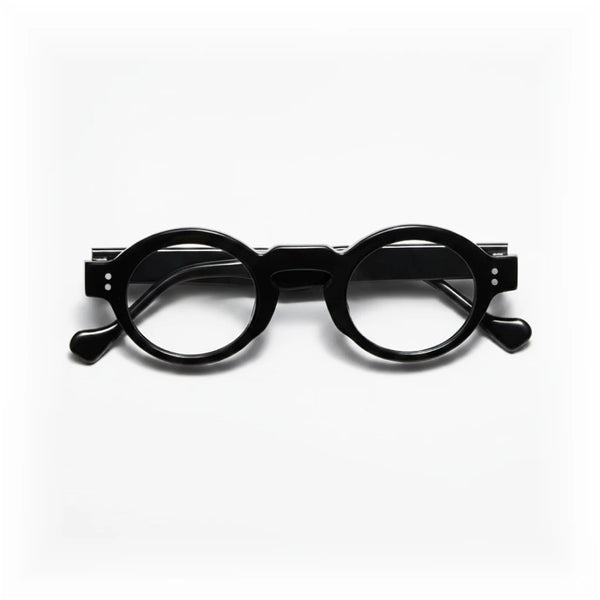Retro Elliptical Acetate Glasses Frame - Unisex Optical Prescription Eyewear