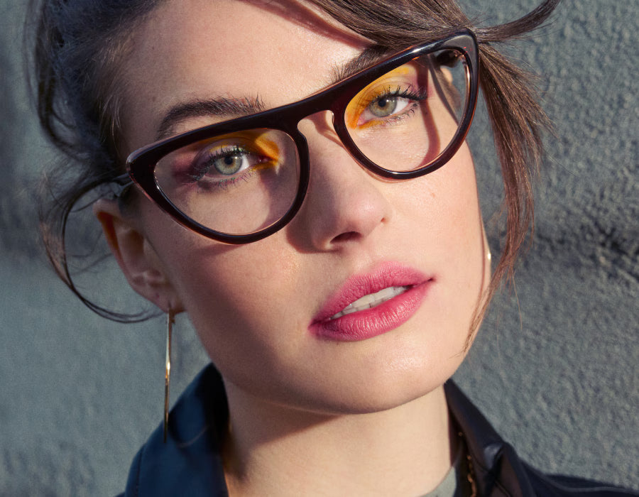retro cat glasses for hazel eyes