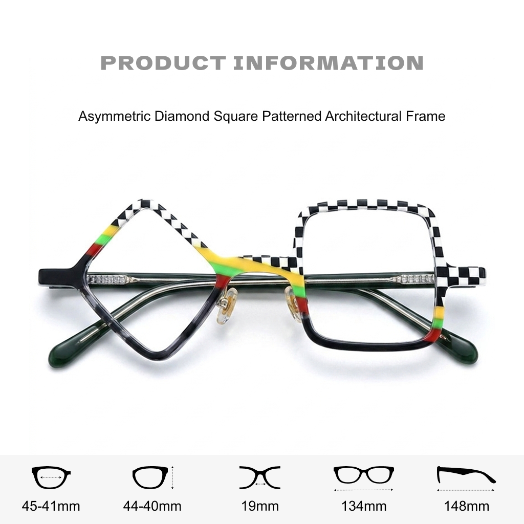 Mattierte quadratische optische Brille