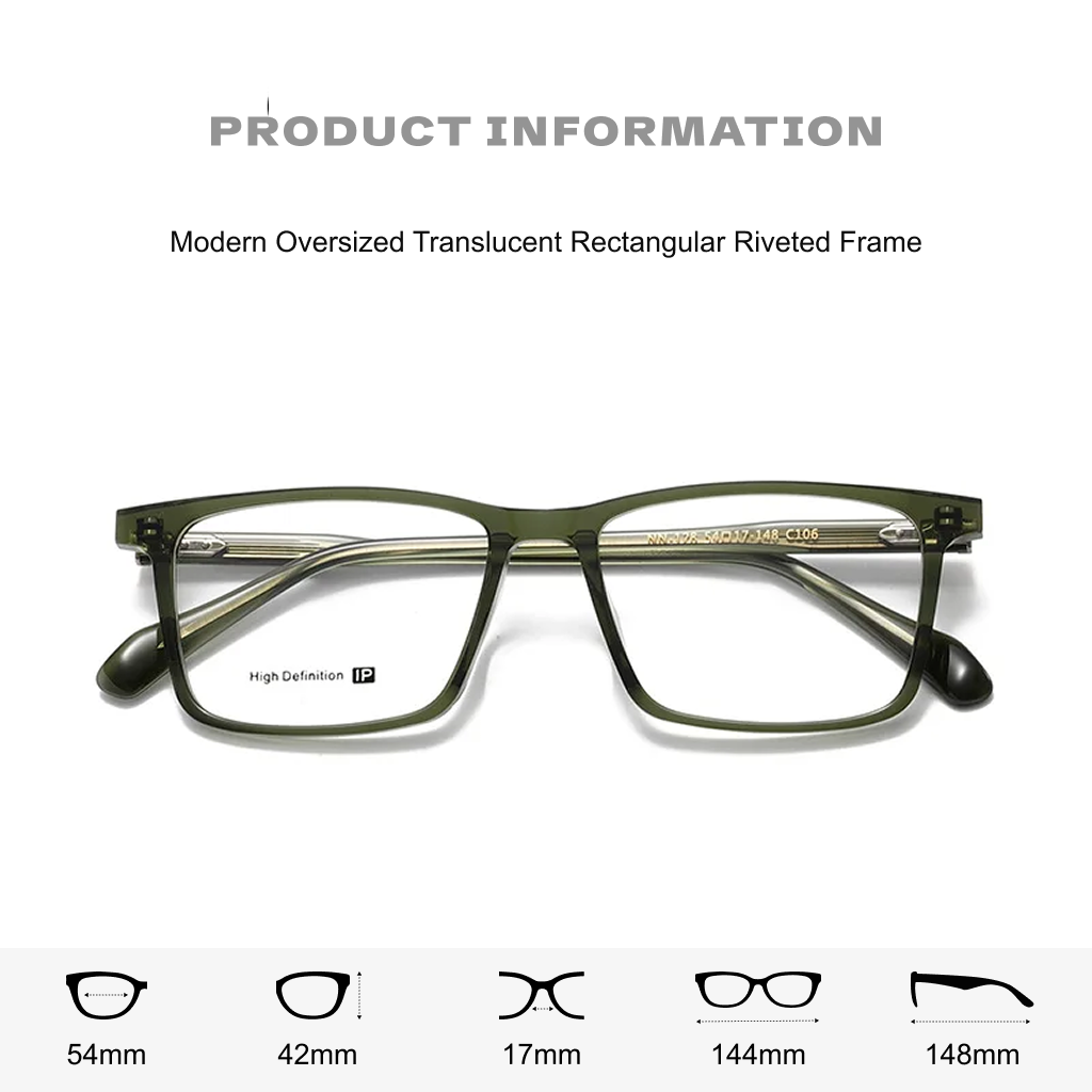 Optische Brille aus Acetat mit quadratischem Rahmen
