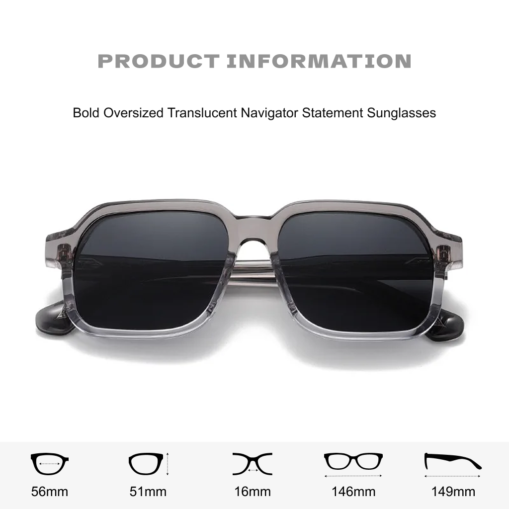 Rectangle Polarized UV400 Sunglasses