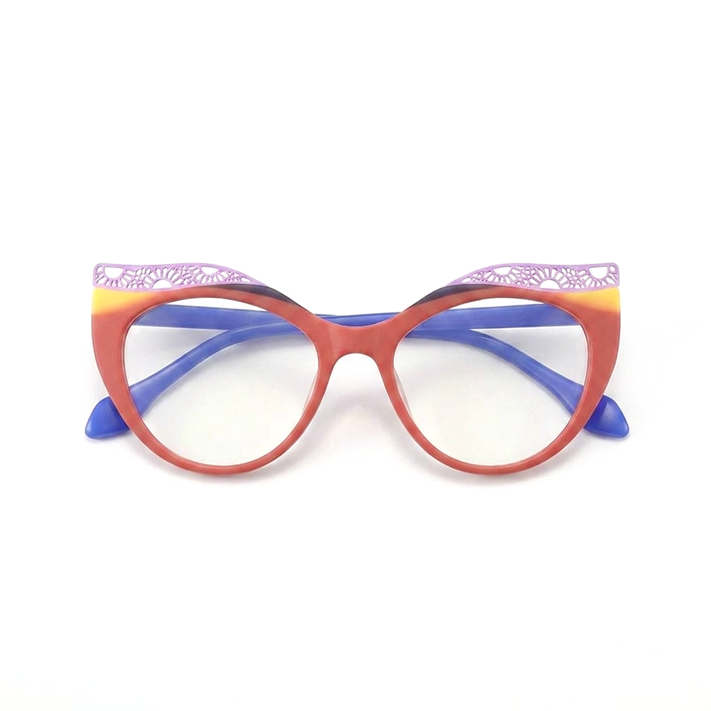 Cat-Eye Acetate Eyeglass Frames