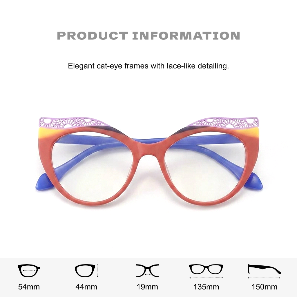 מסגרות למשקפיים מסוג Cat-Eye Acetate