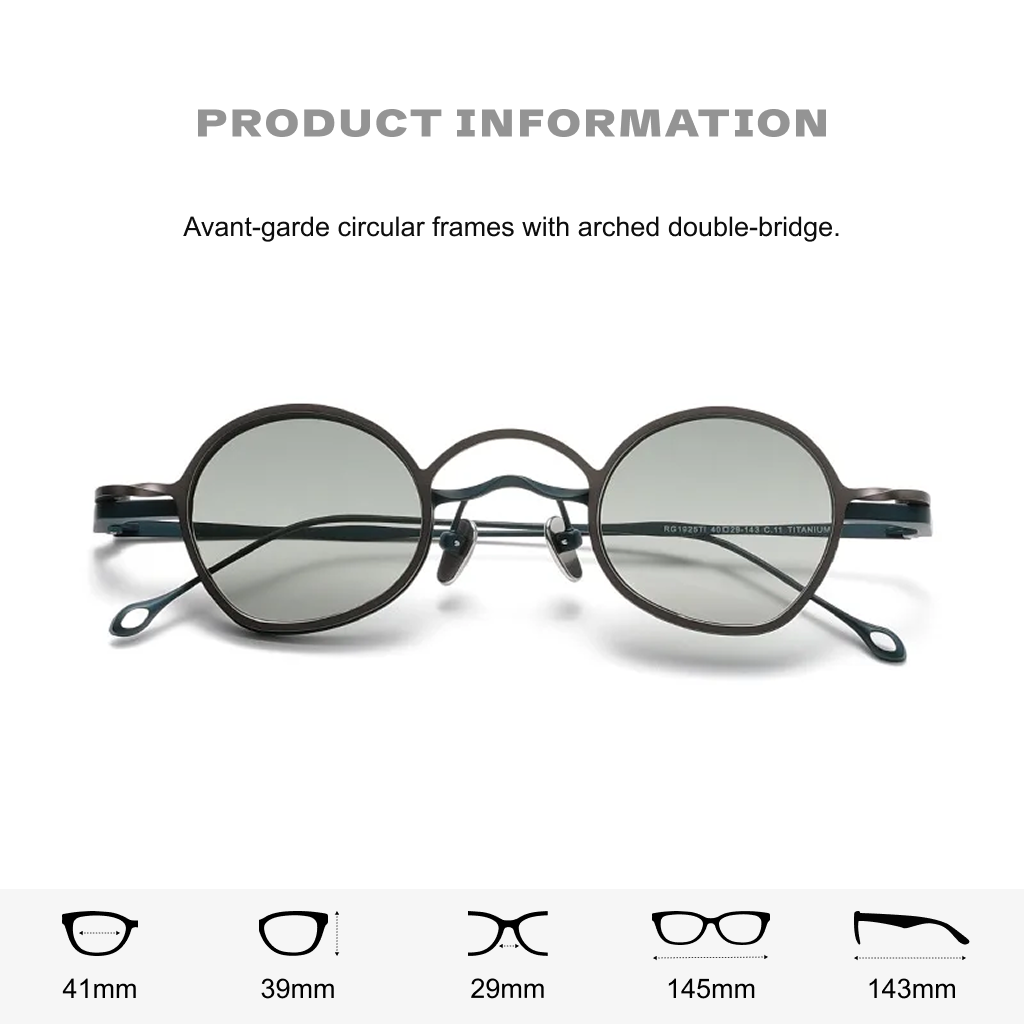 Titanium Round Magnetic Sunglasses