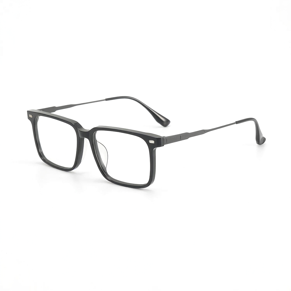 Hochwertige, ultraleichte Titan-Business-Klassiker-Brillenfassung, Retro-Literatur-Jugendmode, quadratische Myopie-optische Brille