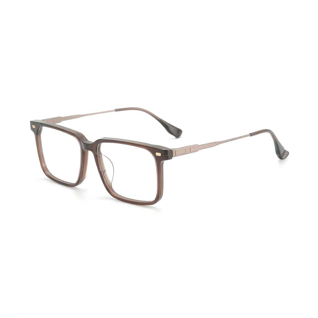 Hochwertige, ultraleichte Titan-Business-Klassiker-Brillenfassung, Retro-Literatur-Jugendmode, quadratische Myopie-optische Brille