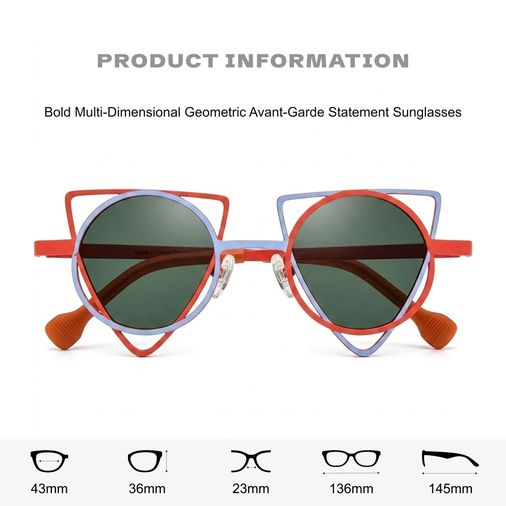 Women's Titanium Polarized Cat-Eye Sunglasses