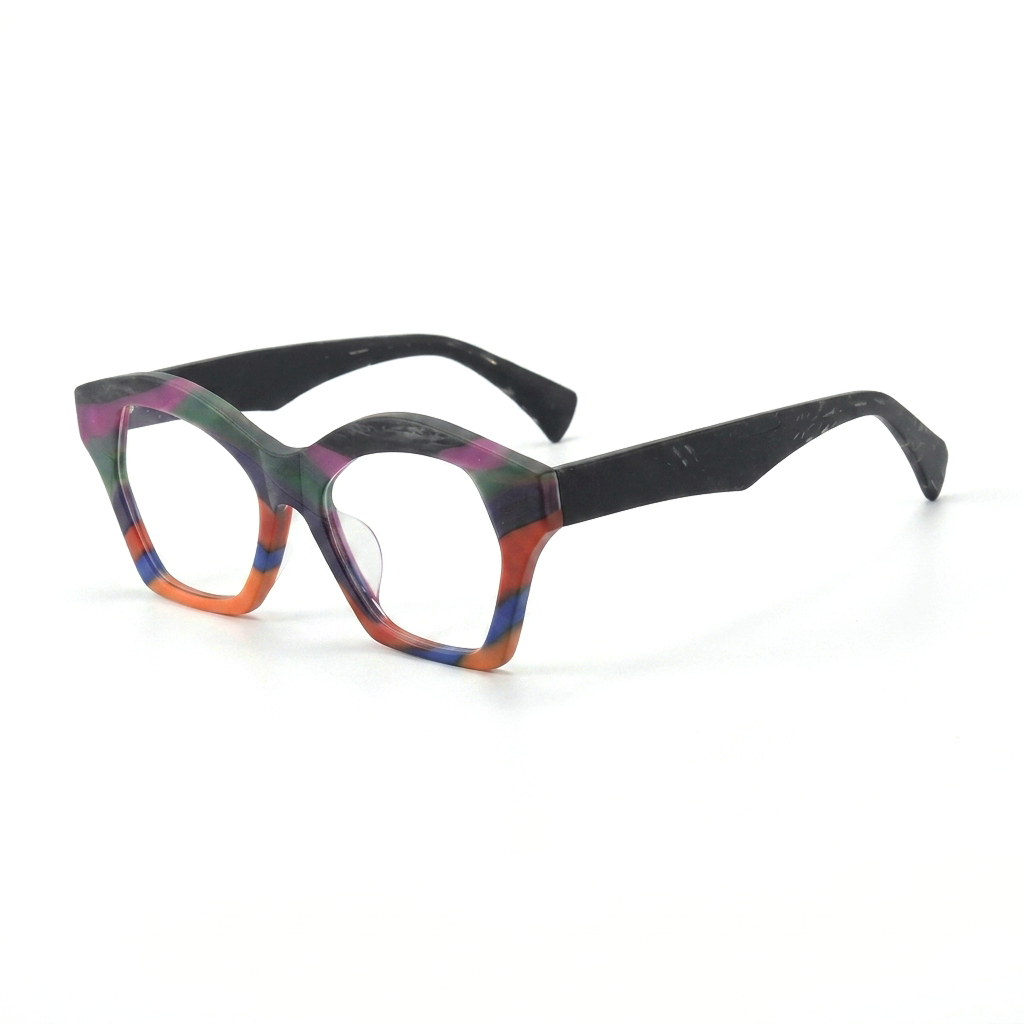 Cat Eye Square Acetate Optical Frames