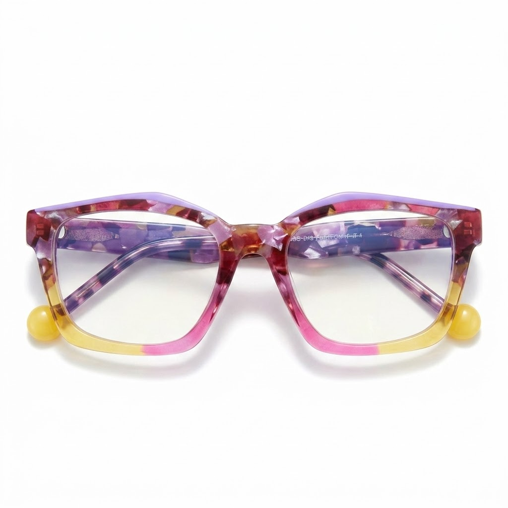 Montature per occhiali da vista retrò in acetato - Cambia colore unisex