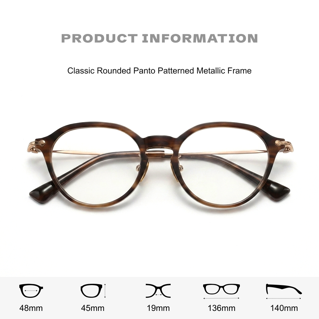 Ovales Acetat-Brillengestell – Unisex mit optischer Sehstärke