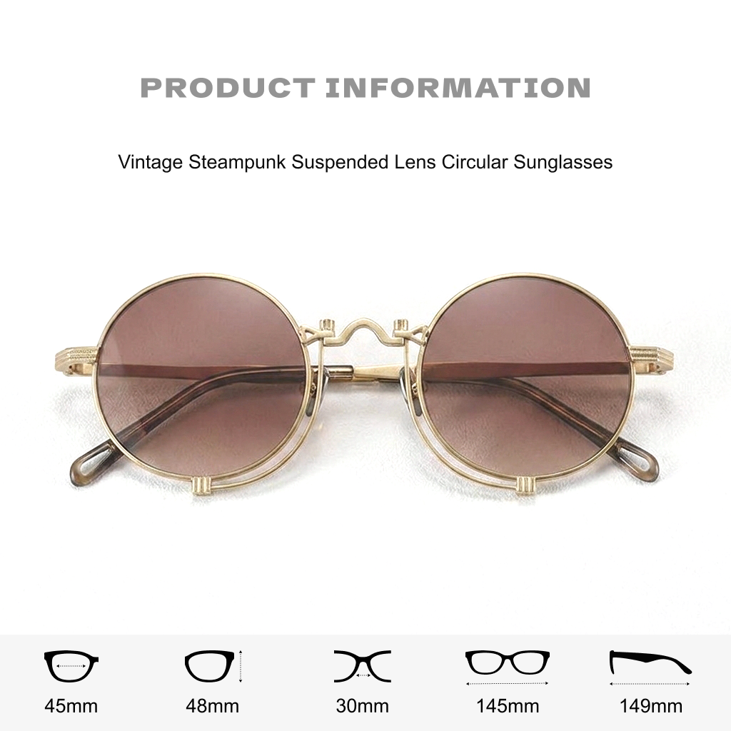 Women's Titanium Round Polarized Sunglasses UV400