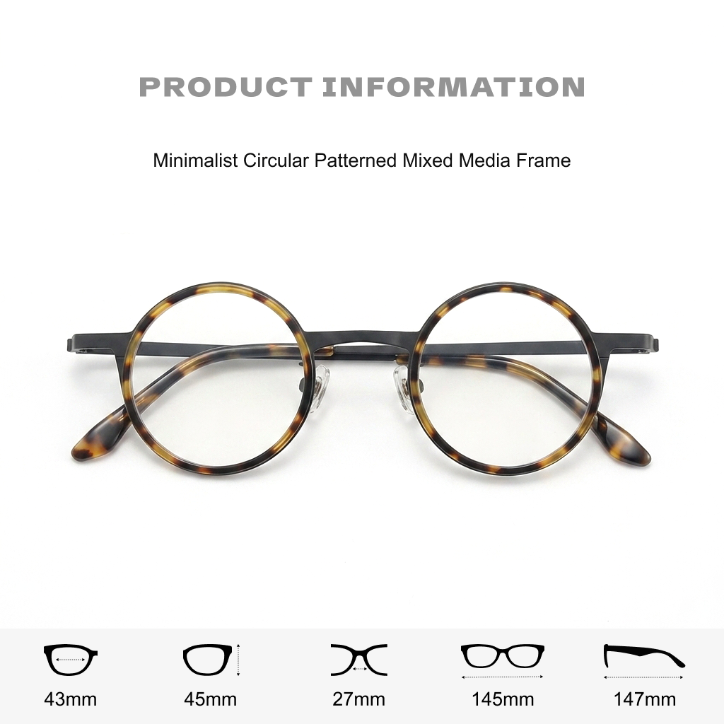 Titanium Round Eyeglasses Frames – Retro Small Face Unisex