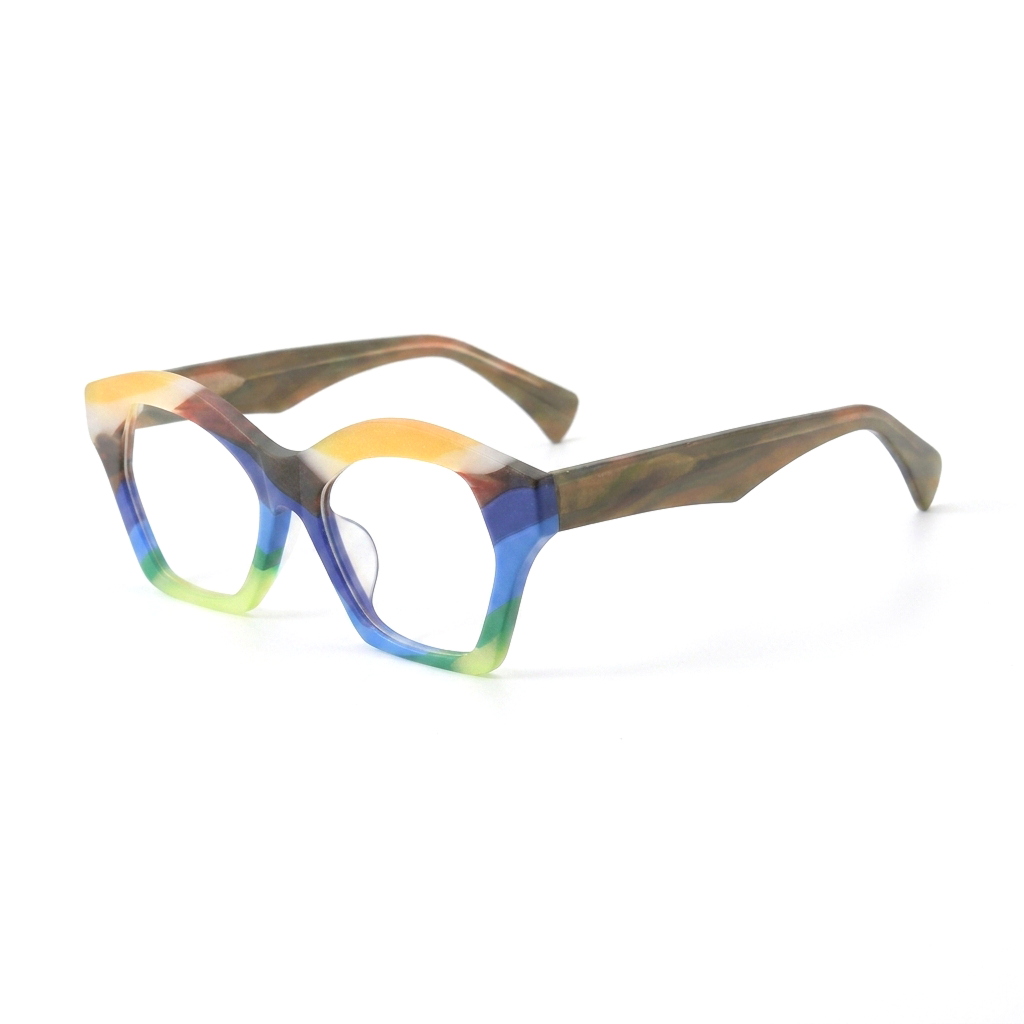Cat Eye Square Acetate Optical Frames