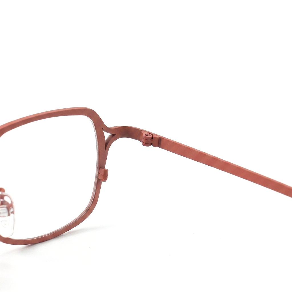 Two-Tone Titanium Square Optical Frames
