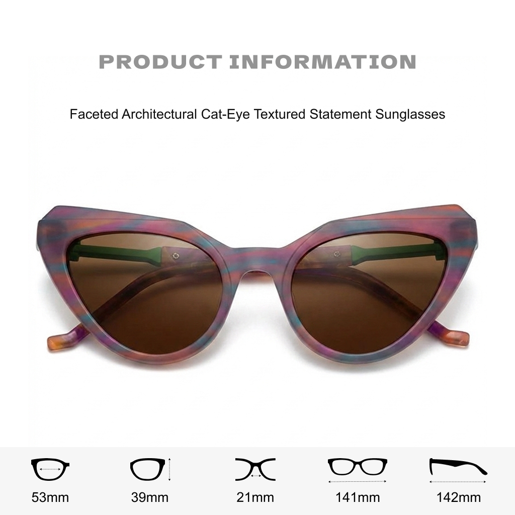 Cat Eye Polarized Sunglasses – UV400 Acetate Women
