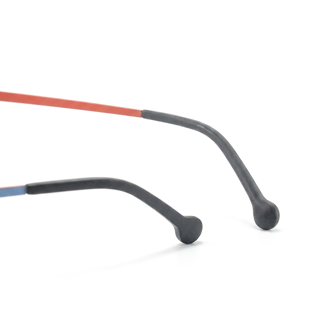 Two-Tone Titanium Square Optical Frames