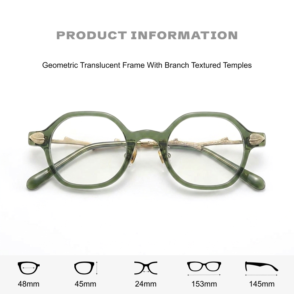 Acetate Square Optical Frames Wide Fit Urban