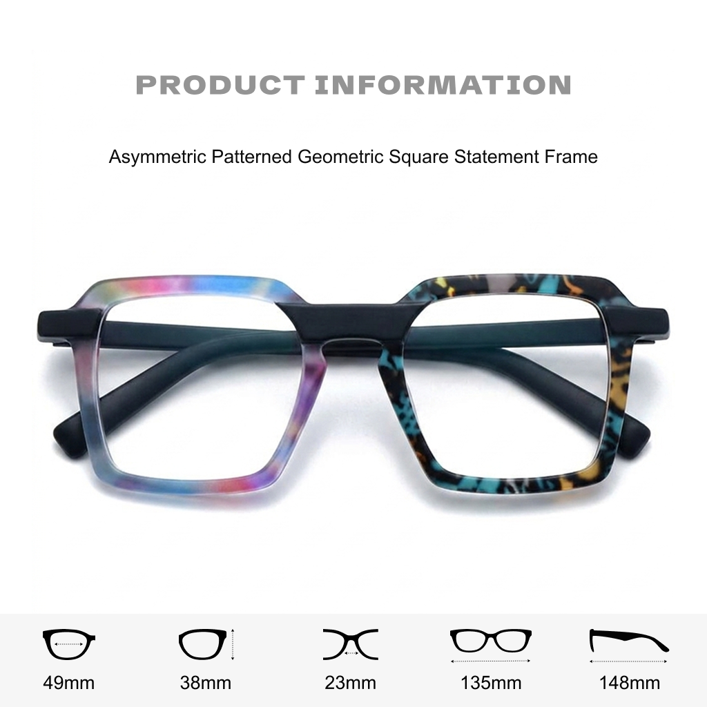 Acetate Square Optical Glasses Frame