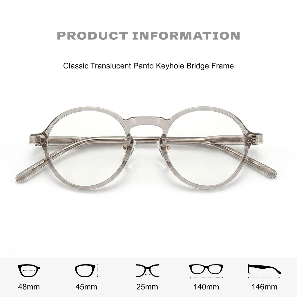Acetate Round Optical Frames – Unisex Retro Prescription Eyeglasses