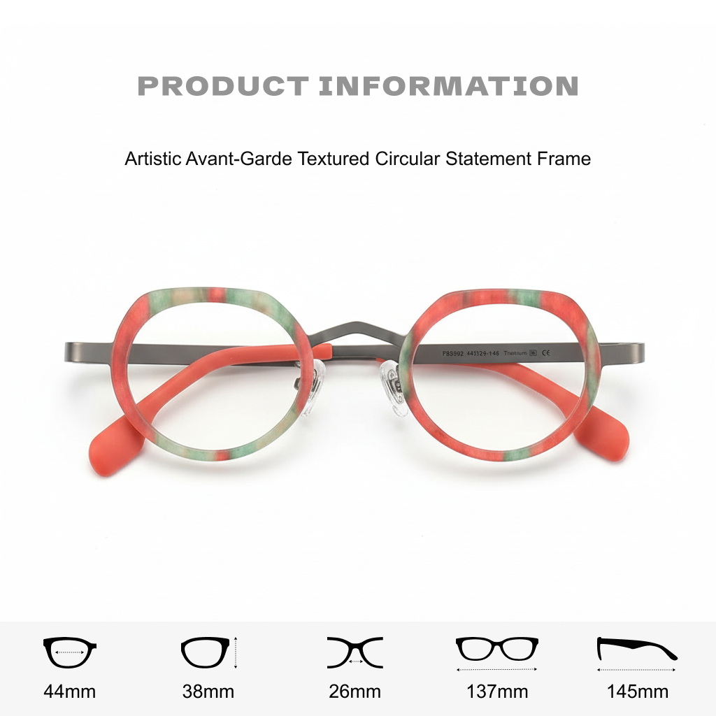Ultralight Pure Titanium Cat Eye Oval Optical Frames