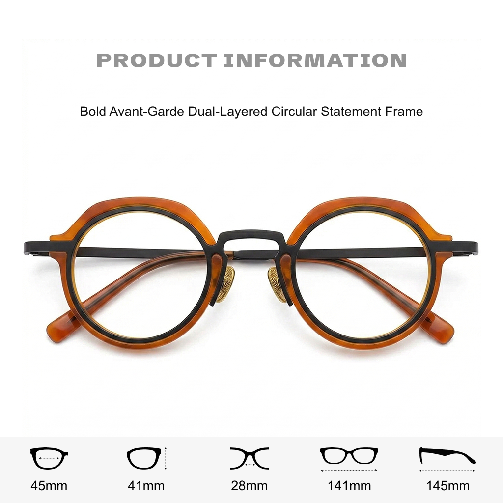 Acetate Oval Prescription Eyeglasses Frame