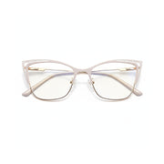 Anti-Blue Light Metal Glasses Frame for Women