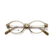Monture ovale rétro ultra-légère pour la myopie, lunettes optiques artistiques pour visages menus, décontractées et élégantes.