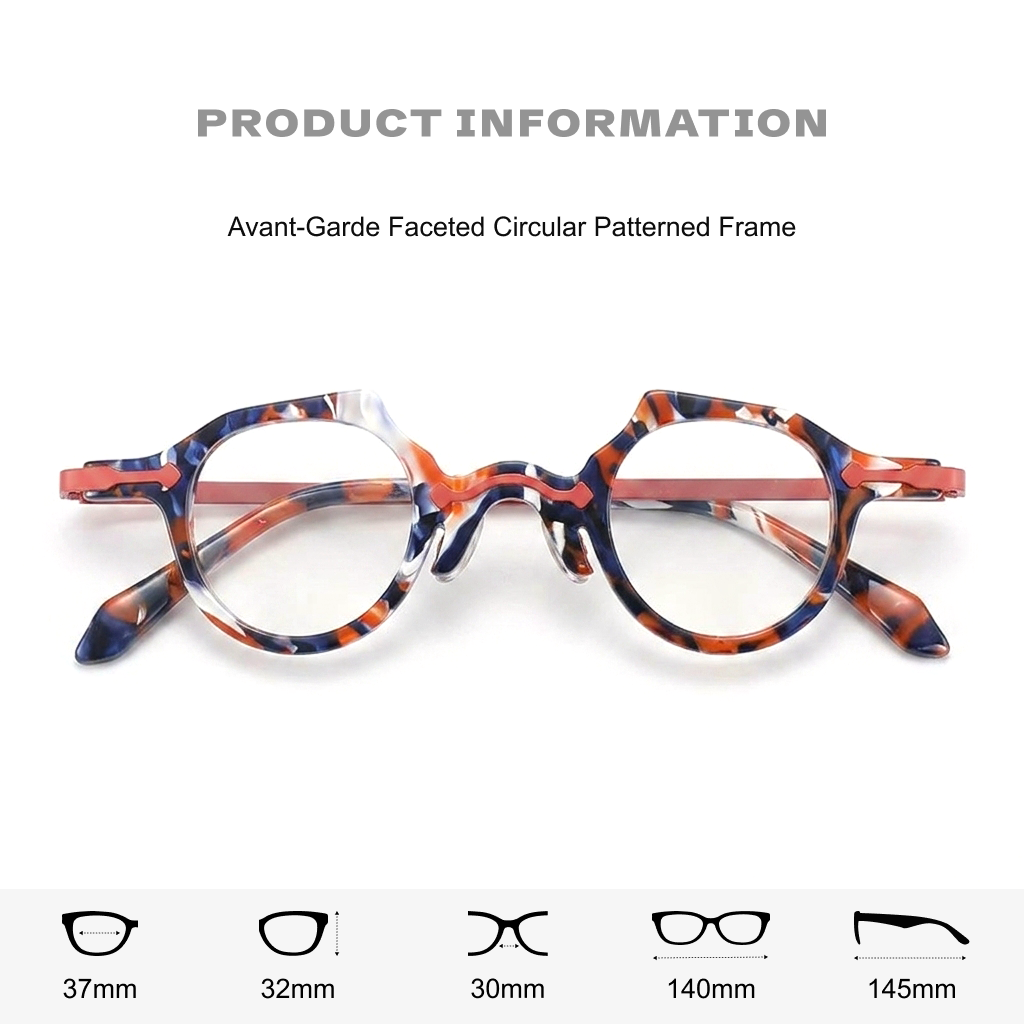 מסגרת רטרו למשקפיים מסוג Cat-Eye Acetate