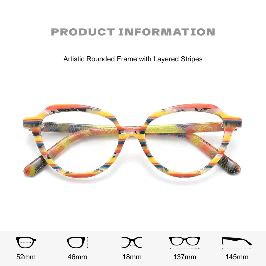 Retro Cat-Eye Acetate Eyeglasses Frames