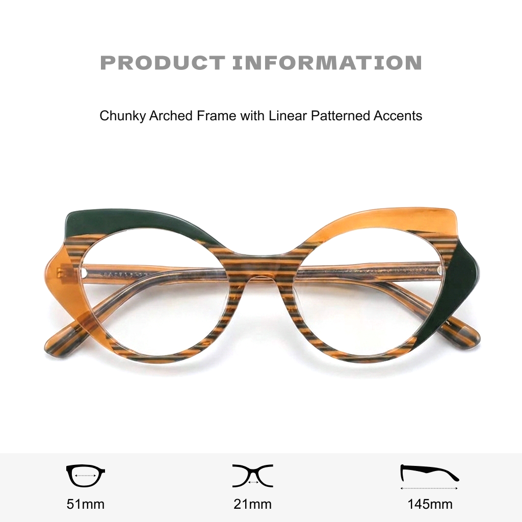 Retro-Cat-Eye-Acetat-Optikrahmen