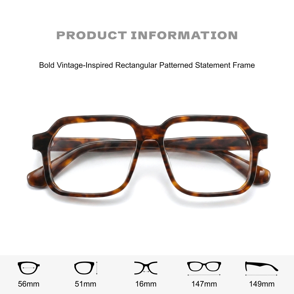 Square Acetate Optical Frames