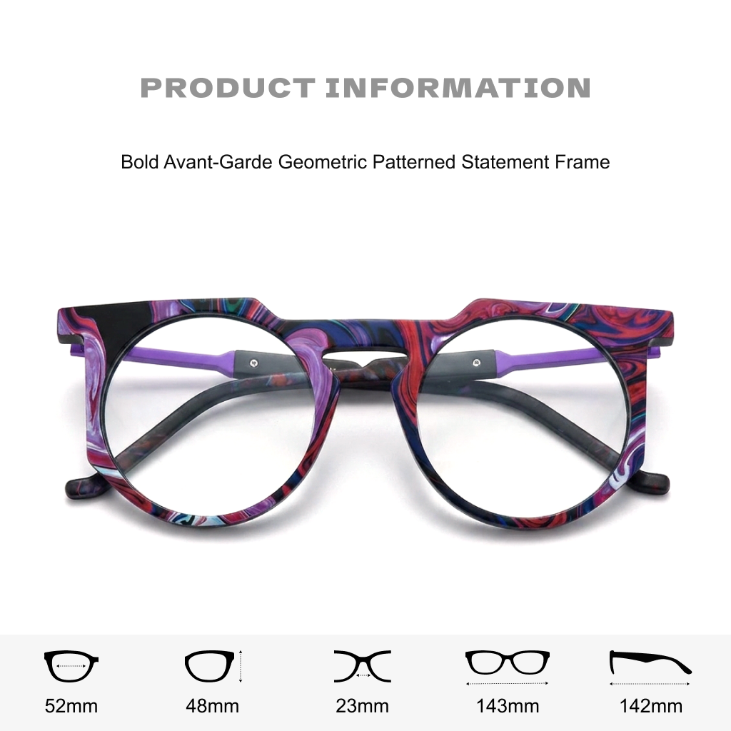 Cat Eye Color-Changing Optical Glasses Frame