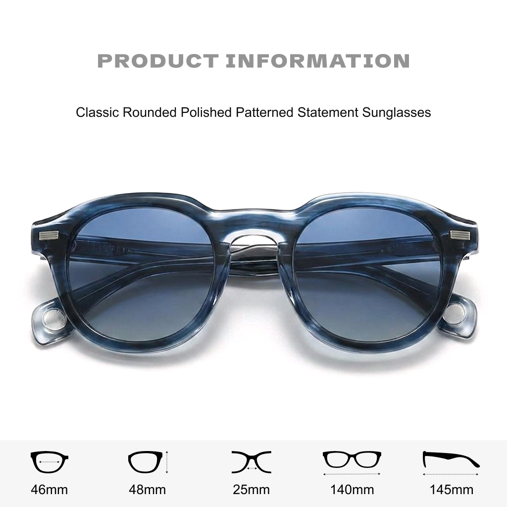 Oval Polarized Sunglasses