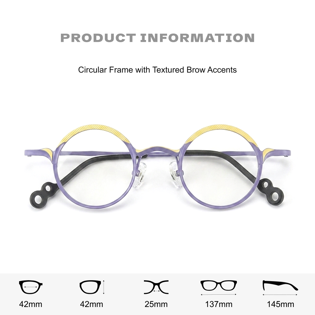 Lunettes rondes en pur titane ultra-léger, une pièce de créateur rétro tendance aux verres photochromiques artistiques.